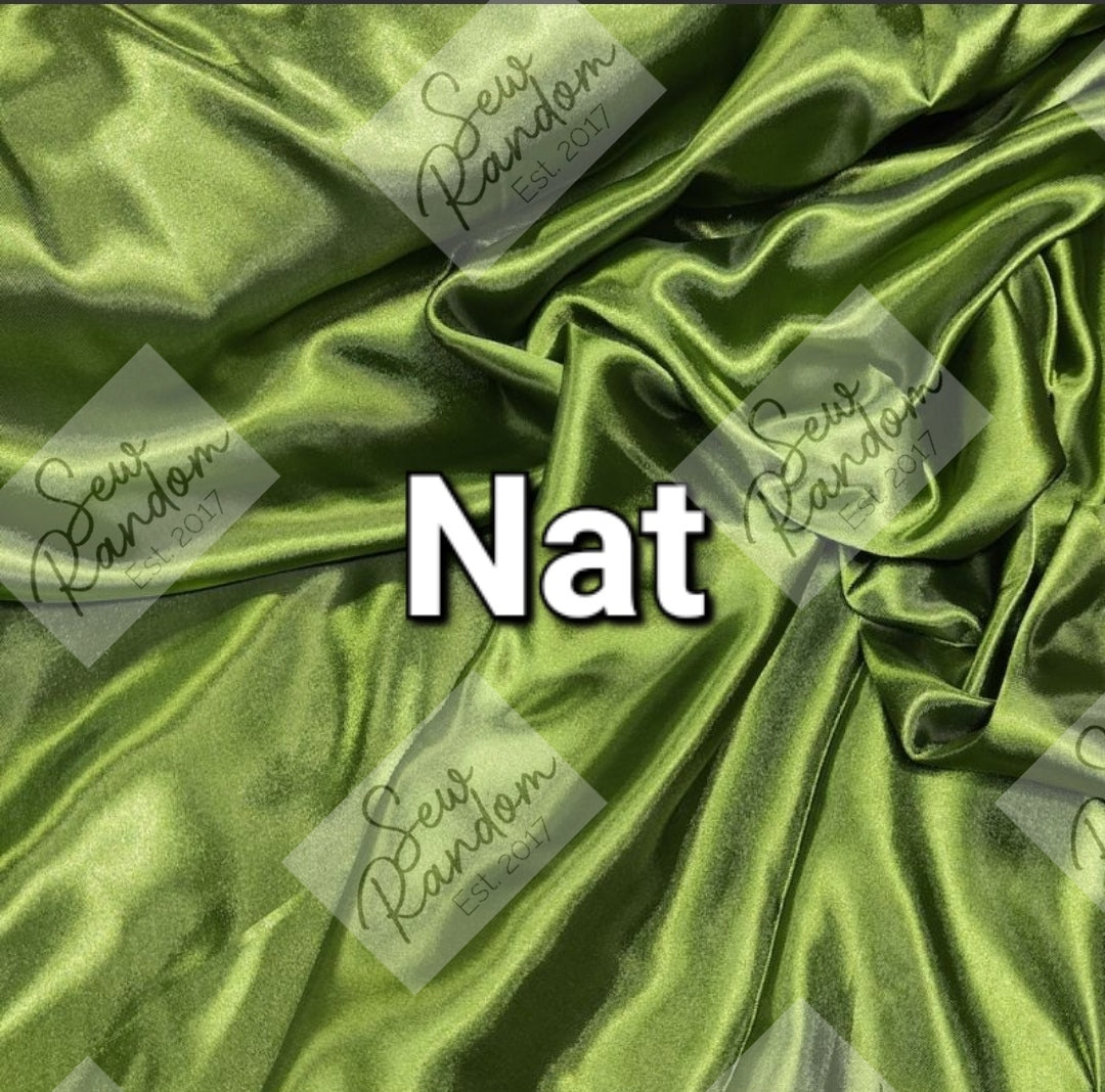 NAT SATIN SCRUNCHIE