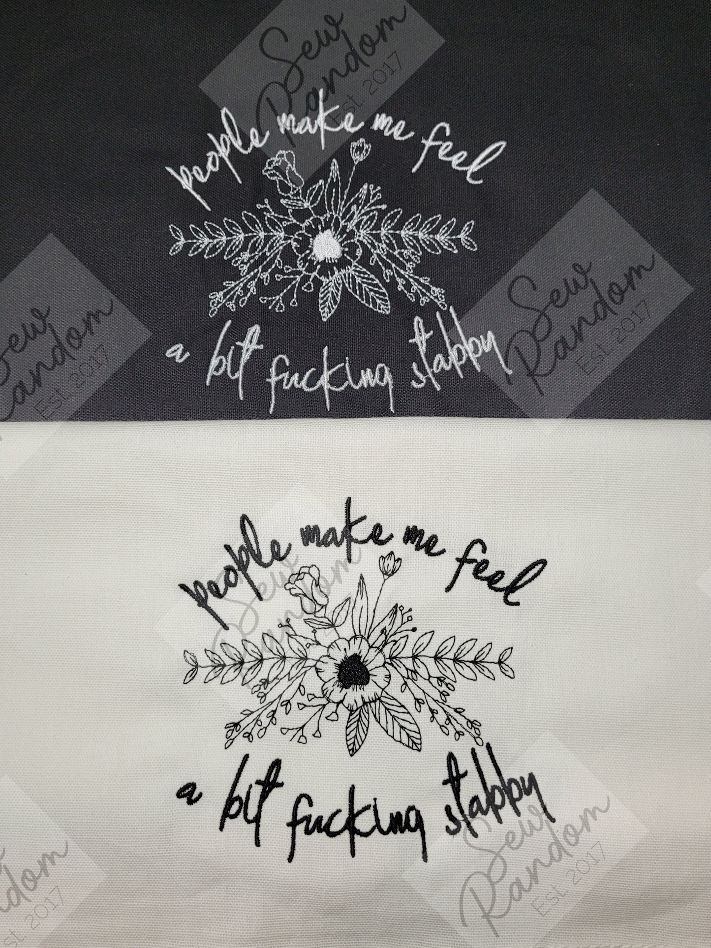 A BIT STABBY TEA TOWEL