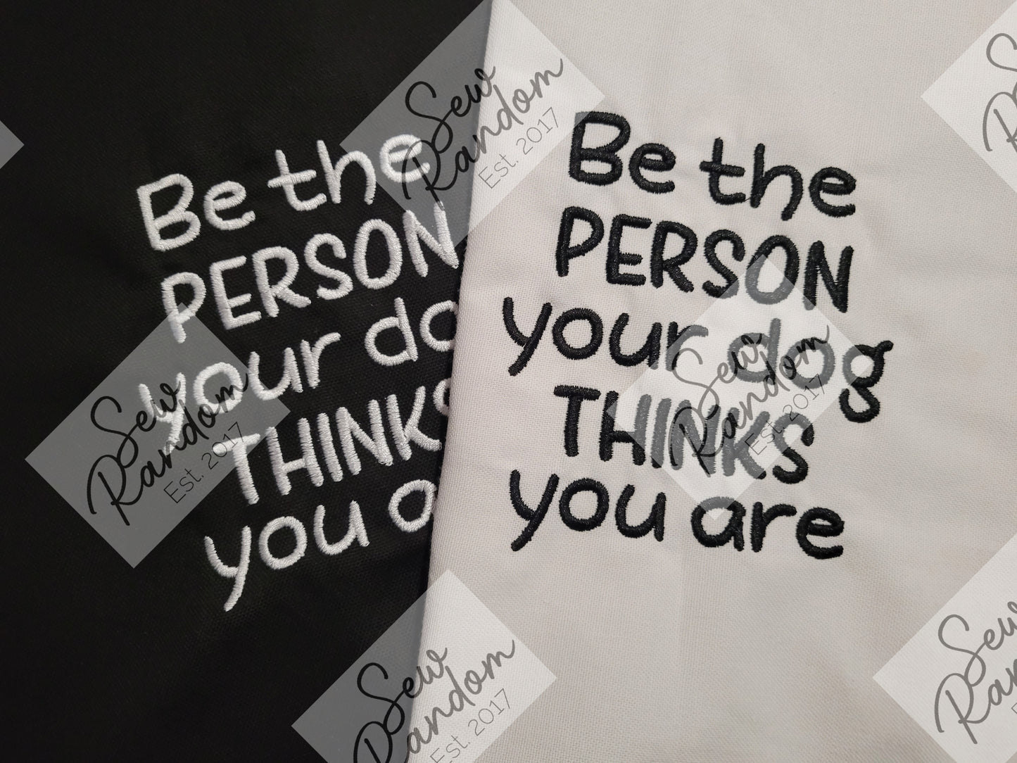 BE THE PERSON EMBROIDERED TEA TOWEL