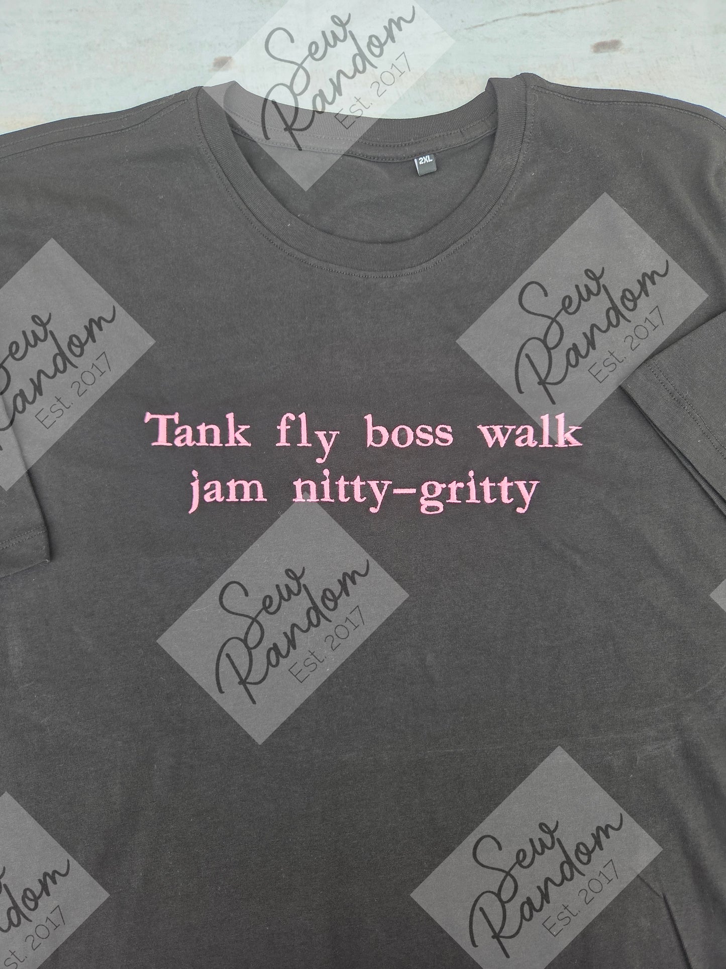 TANK FLY EMBROIDERED T SHIRT