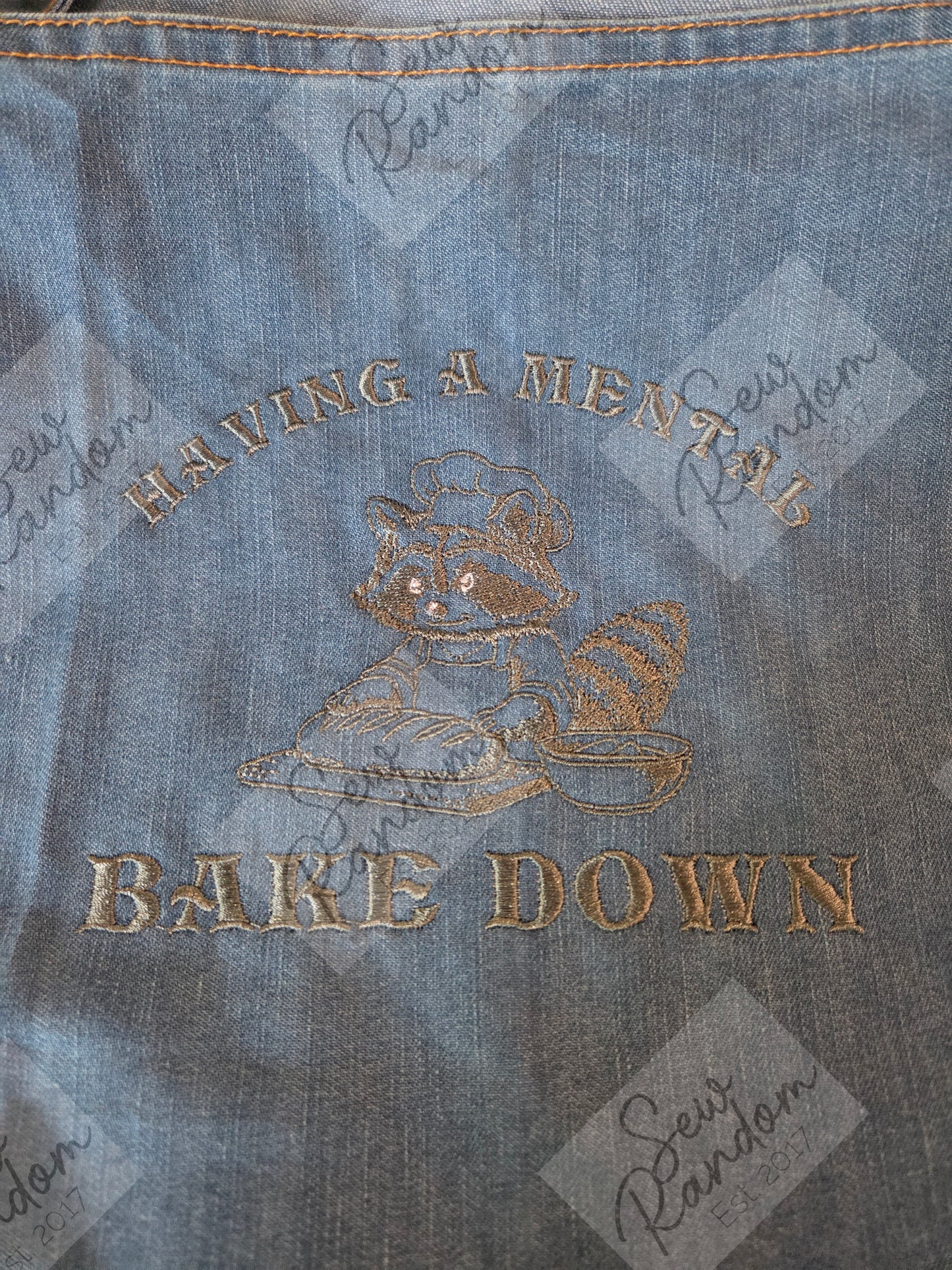BAKE DOWN EMBROIDERED APRON