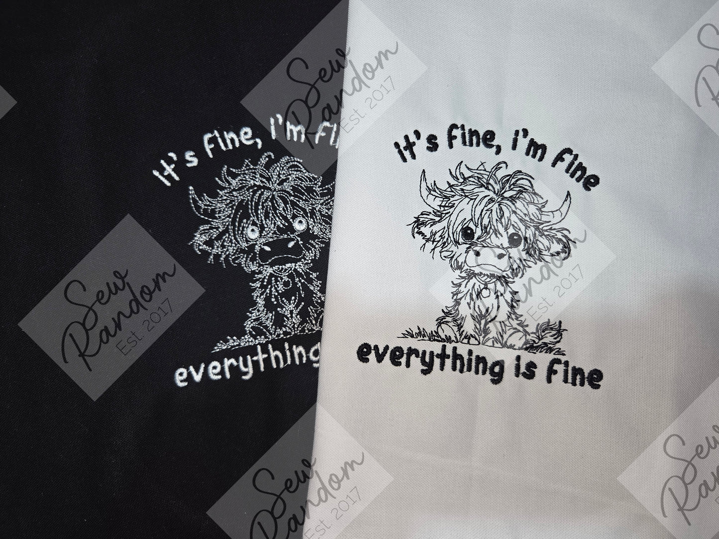 IT'S FINE HIGHLAND TEA TOWEL