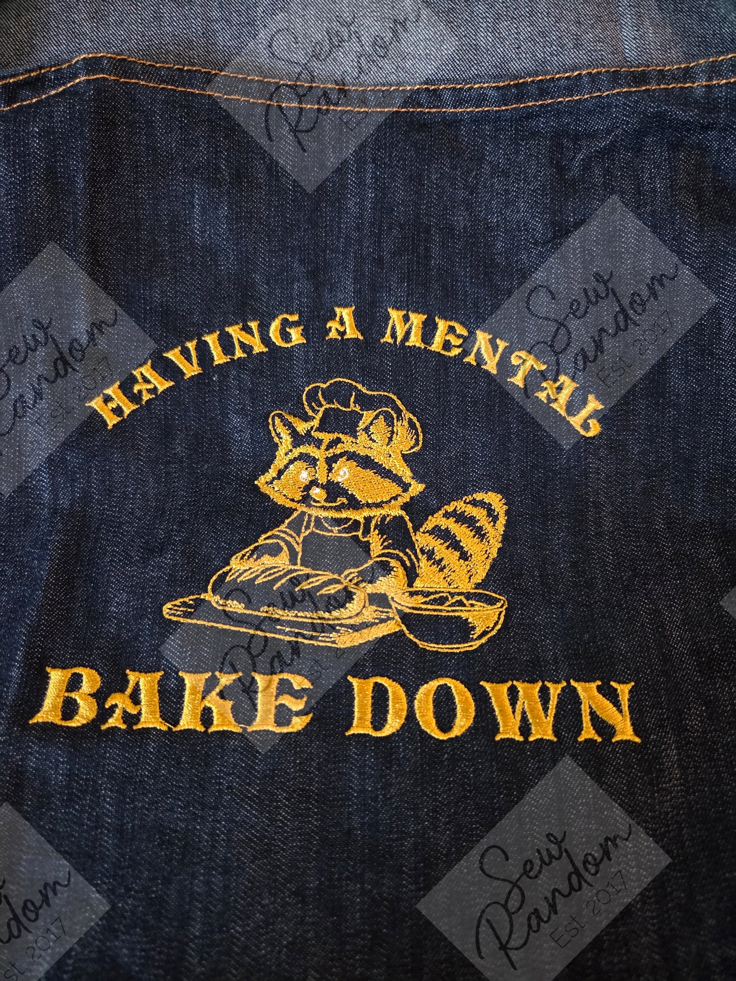 BAKE DOWN EMBROIDERED APRON
