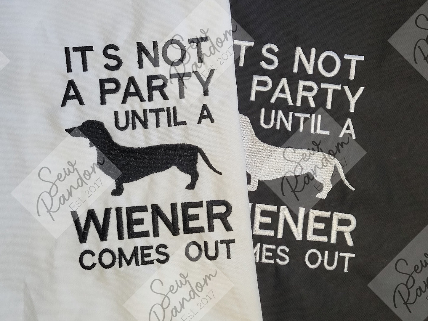 NOT A PARTY TEA TOWEL
