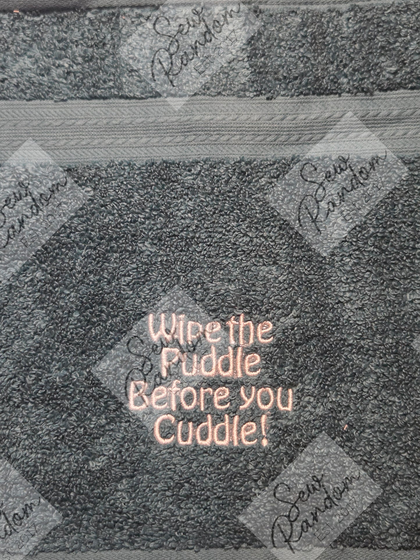 WIPE THE PUDDLE NOVELTY WASH CLOTH