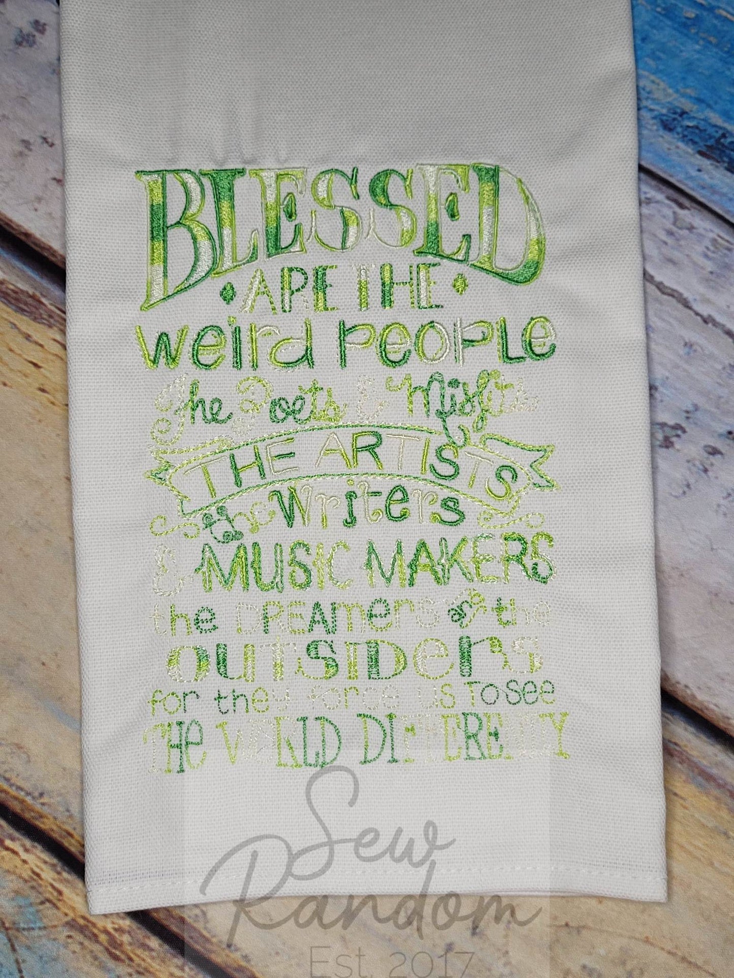 REDUCED BLESSED TEA TOWEL