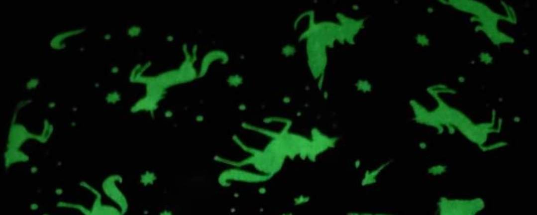 UNICORN GLOW IN THE DARK BOOK SLEEVE - PURPLE