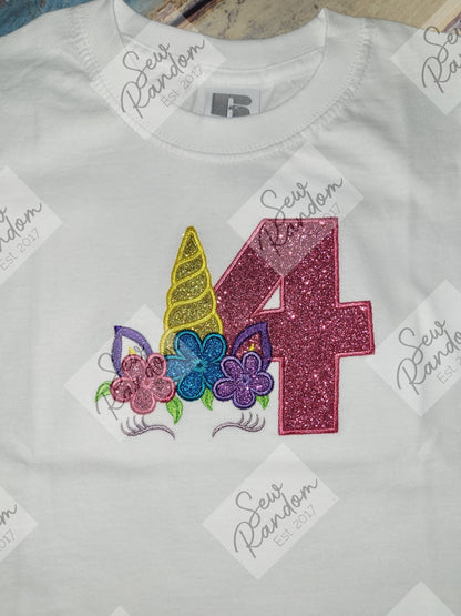 UNICORN BIRTHDAY T SHIRT