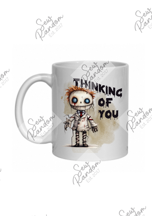 THINKING OF YOU CREEPY MUG