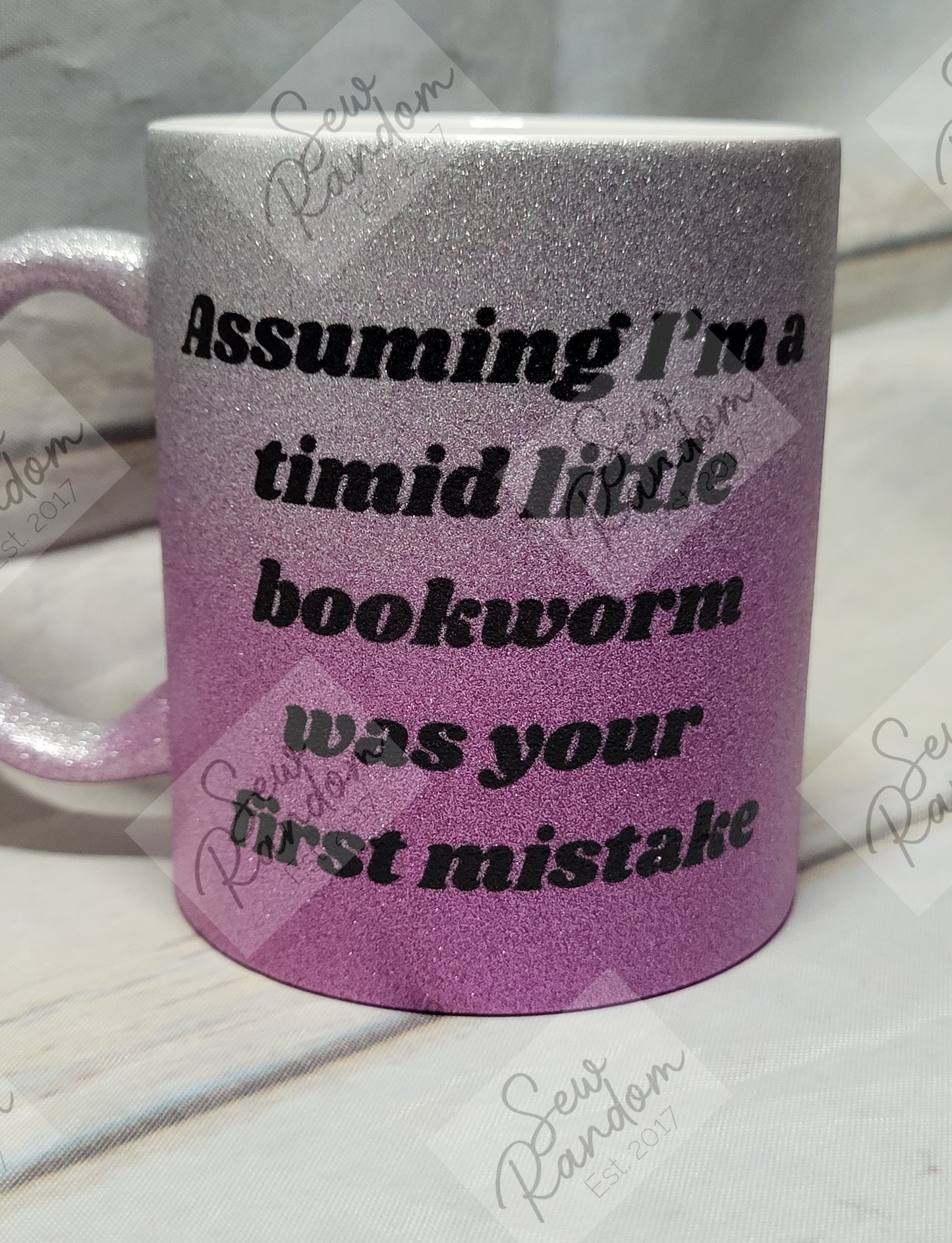 TIMID BOOKWORM MUG