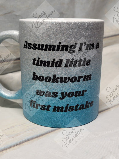 TIMID BOOKWORM MUG