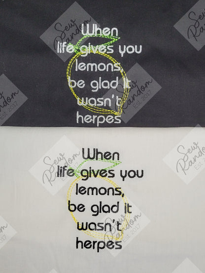 LEMON HERPES TEA TOWEL