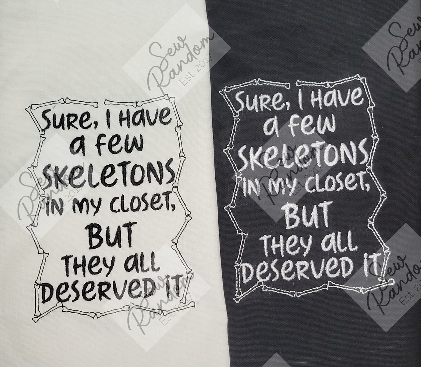 SKELETONS TEA TOWEL