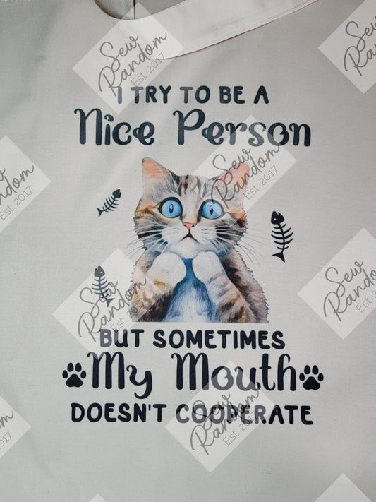 TRY TO BE NICE TOTE BAG