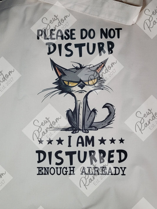 DISTURBED ENOUGH CAT TOTE BAG