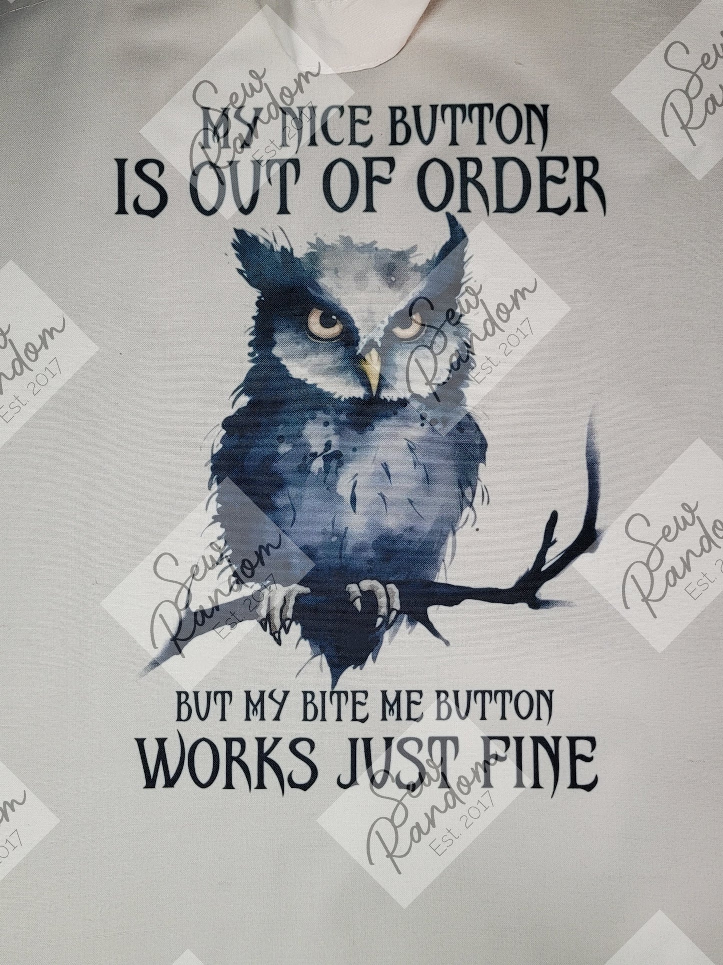 BITE ME OWL TOTE BAG