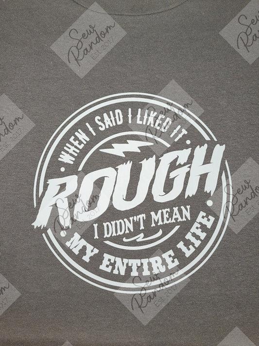 ROUGH PRINTED T SHIRT