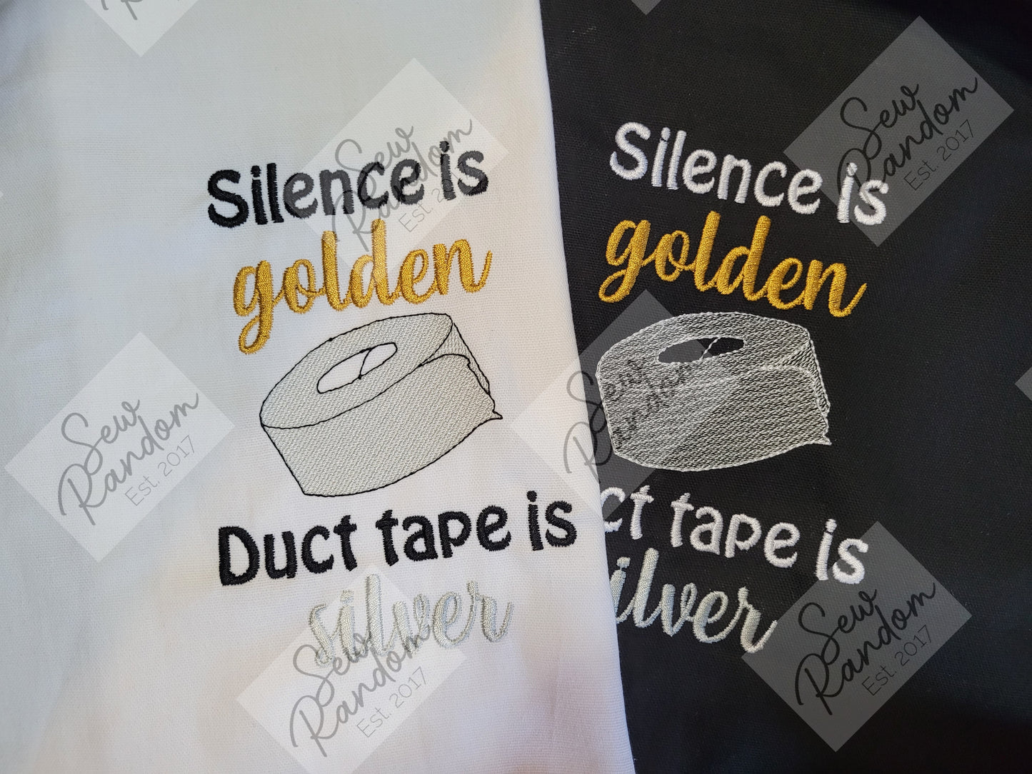 SILENCE IS GOLDEN TEA TOWEL