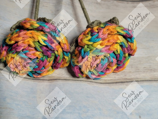 RAINBOW CROCHET ROSES