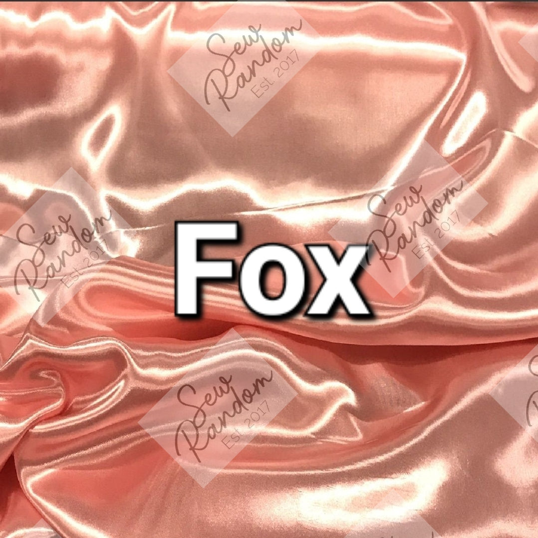 FOX SATIN SCRUNCHIE