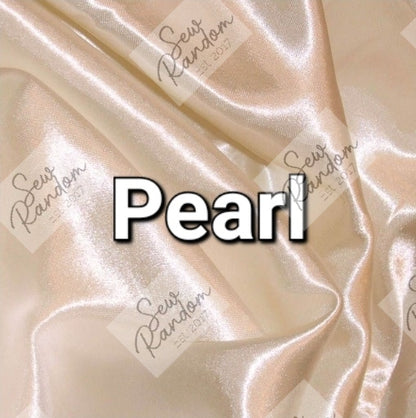 PEARL SATIN SCRUNCHIE