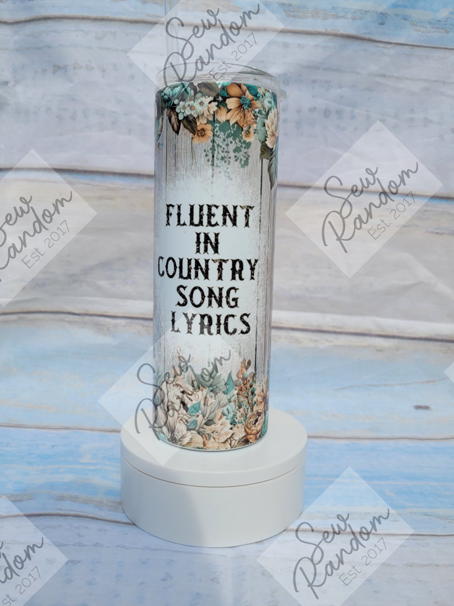 COUNTRY LYRICS TUMBLER