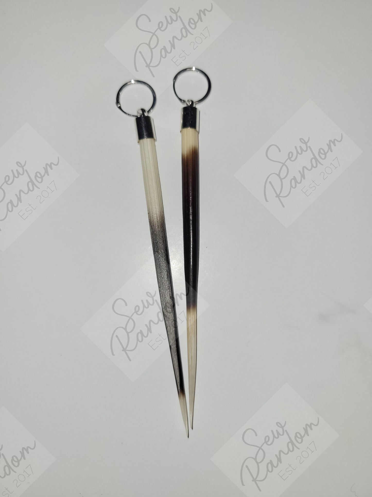 PORCUPINE QUILL EARRINGS - B