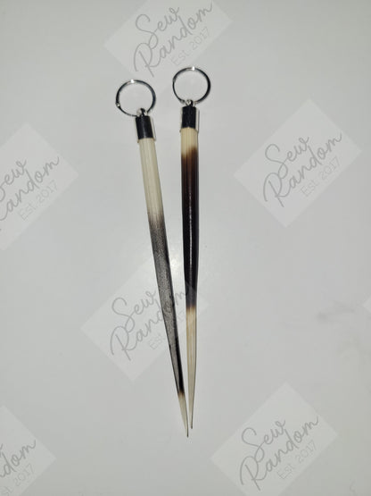 PORCUPINE QUILL EARRINGS - B