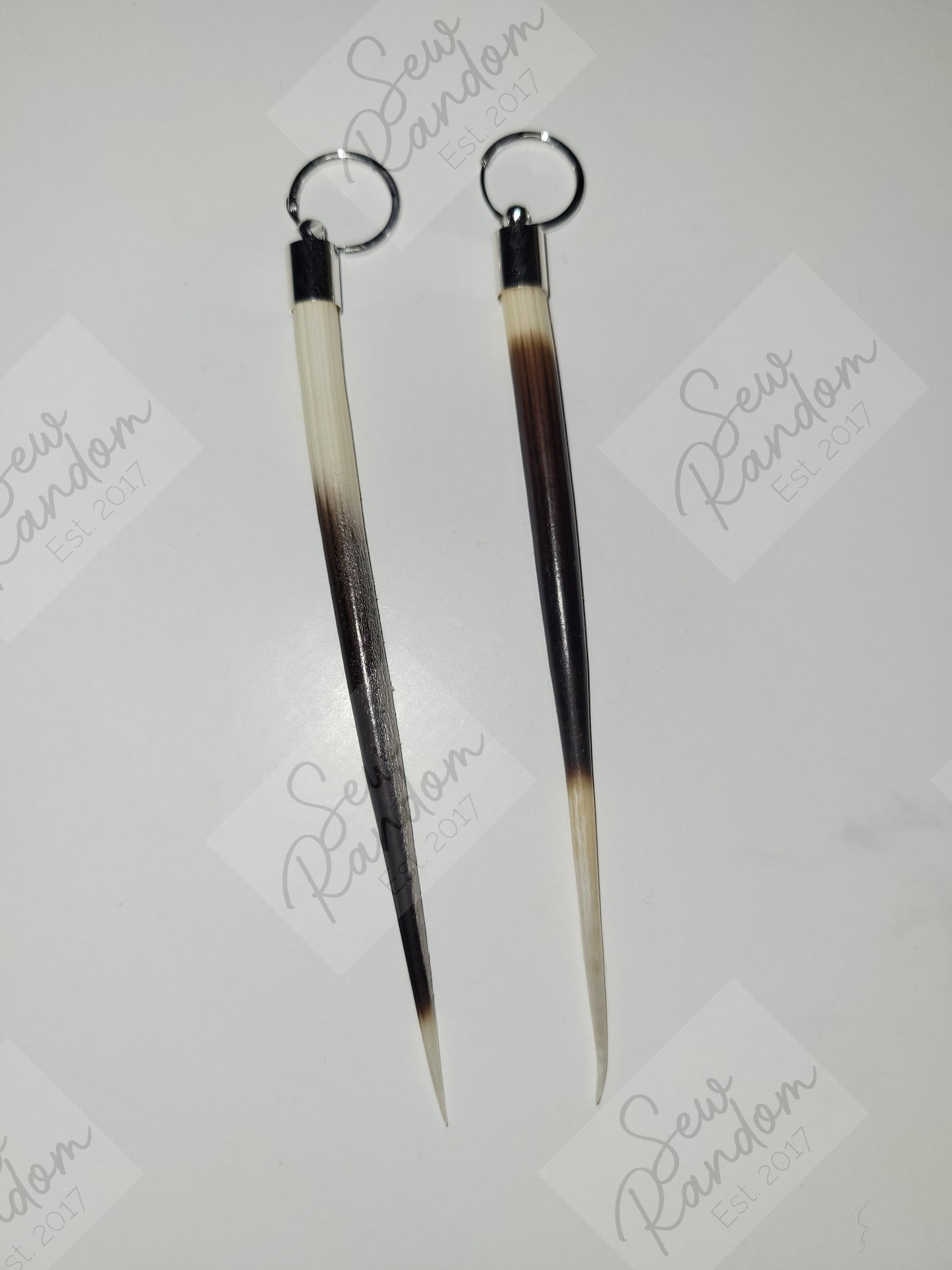 PORCUPINE QUILL EARRINGS - B