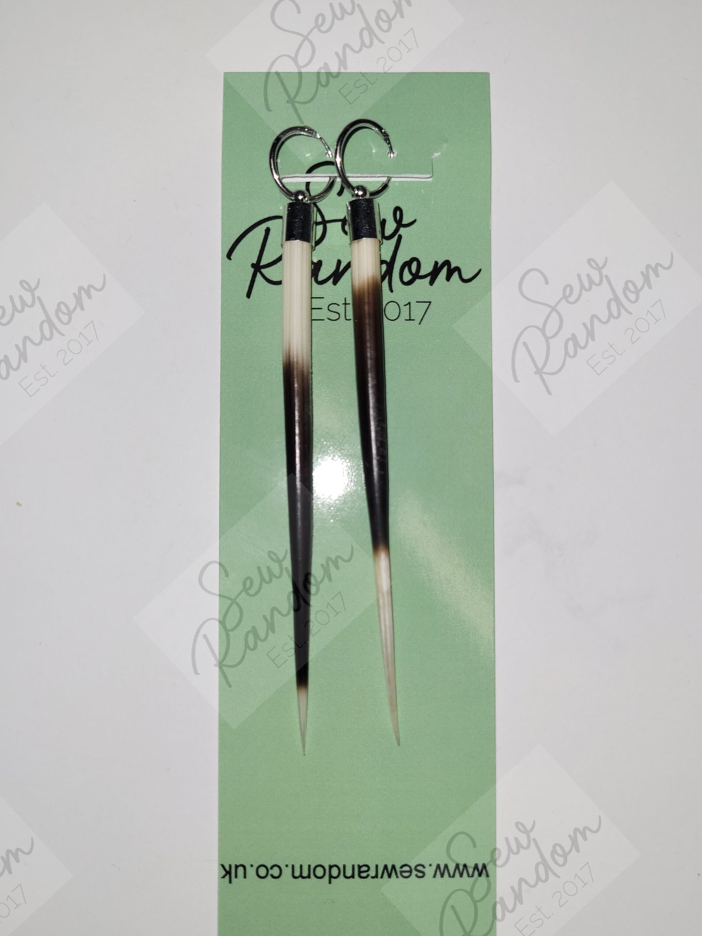 PORCUPINE QUILL EARRINGS - B