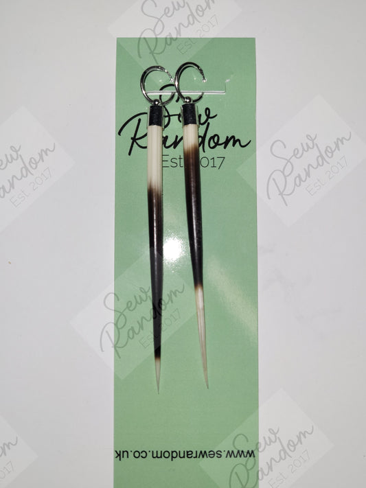 PORCUPINE QUILL EARRINGS - B