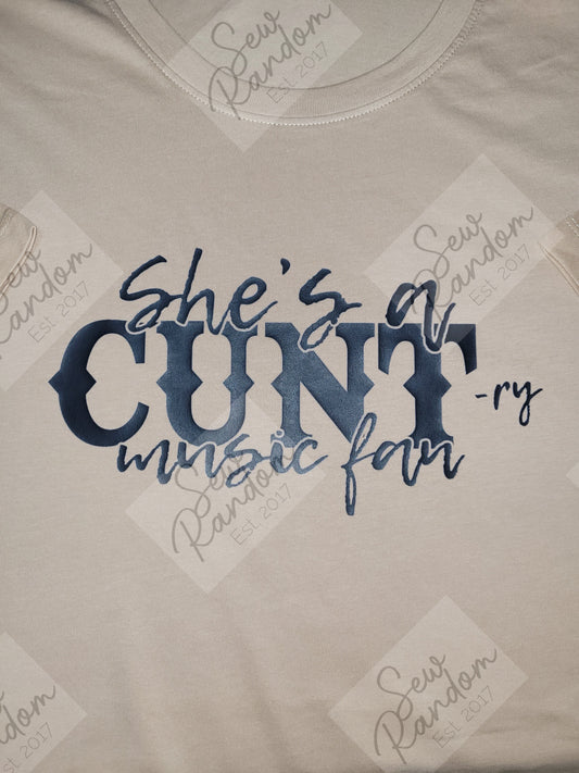 SHE'S A FAN T SHIRT