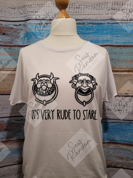 RUDE TO STARE T SHIRT