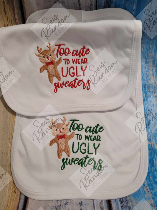 UGLY SWEATER CHRISTMAS BIB