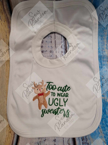 UGLY SWEATER CHRISTMAS BIB