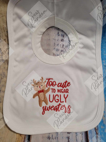 UGLY SWEATER CHRISTMAS BIB