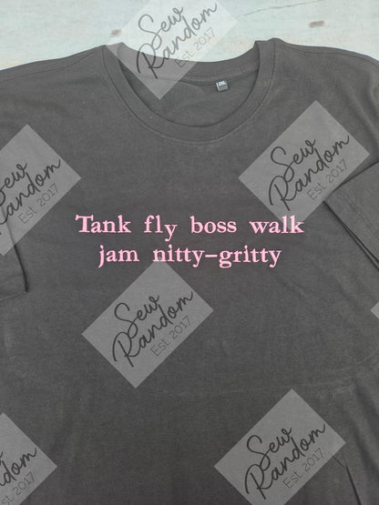 TANK FLY EMBROIDERED T SHIRT