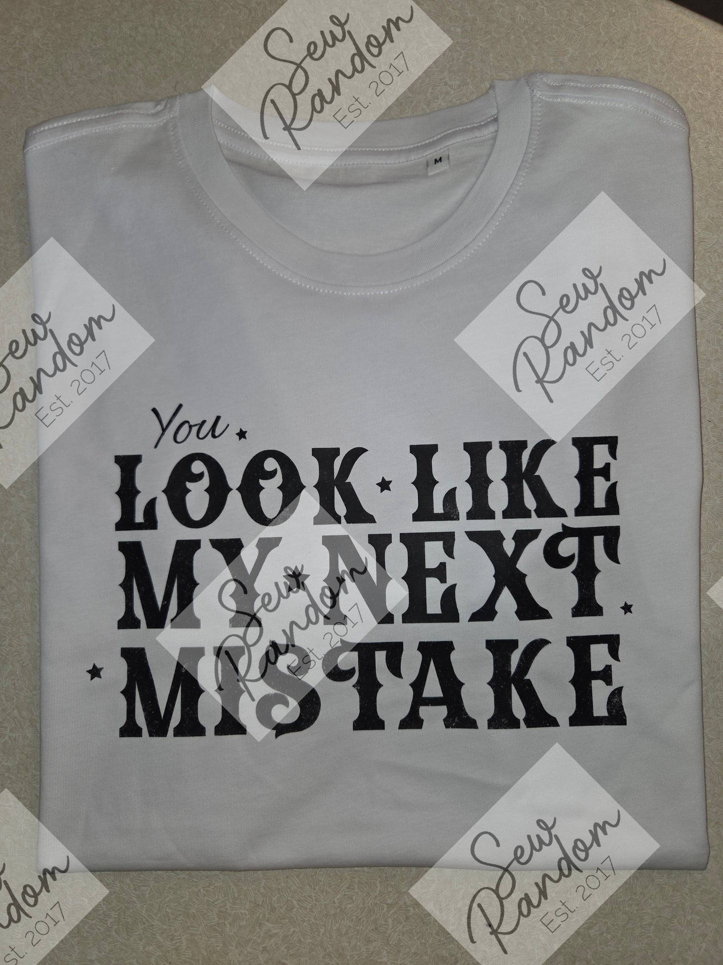 MY NEXT MISTAKE PRINTED ORGANIC COTTON T SHIRT