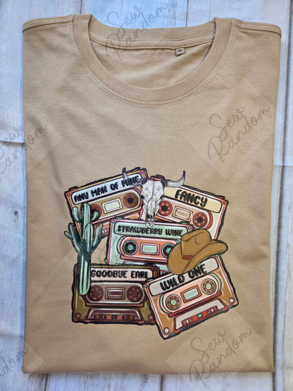 COUNTRY CASSETTE T SHIRT