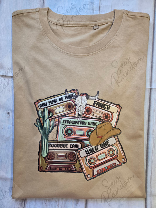 COUNTRY CASSETTE T SHIRT
