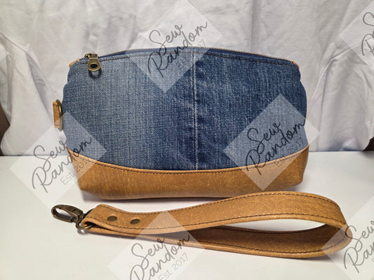 CLARY WRISTLET - DENIM & TAN