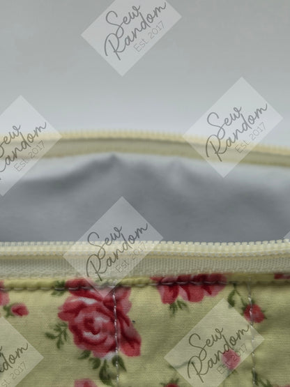 DOLLY QUILTED BAG - ROSES ON YELLOW