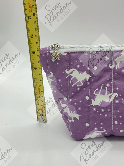 DOLLY QUILTED BAG - PURPLE UNICORN