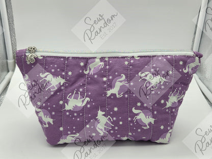 DOLLY QUILTED BAG - PURPLE UNICORN