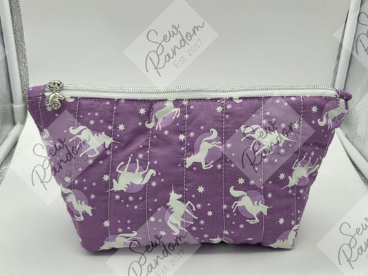 DOLLY QUILTED BAG - PURPLE UNICORN