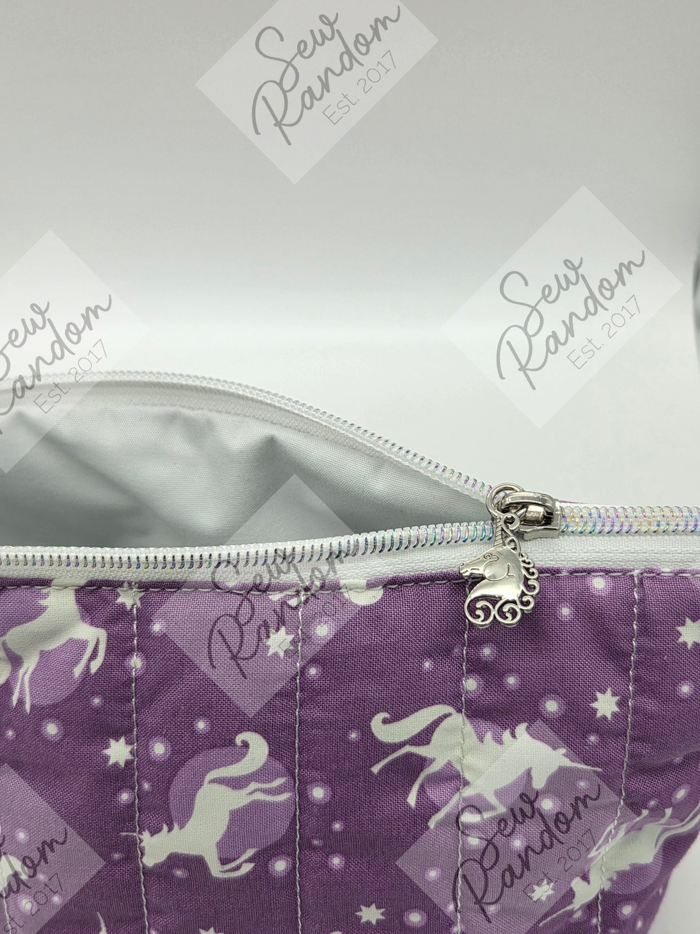 DOLLY QUILTED BAG - PURPLE UNICORN