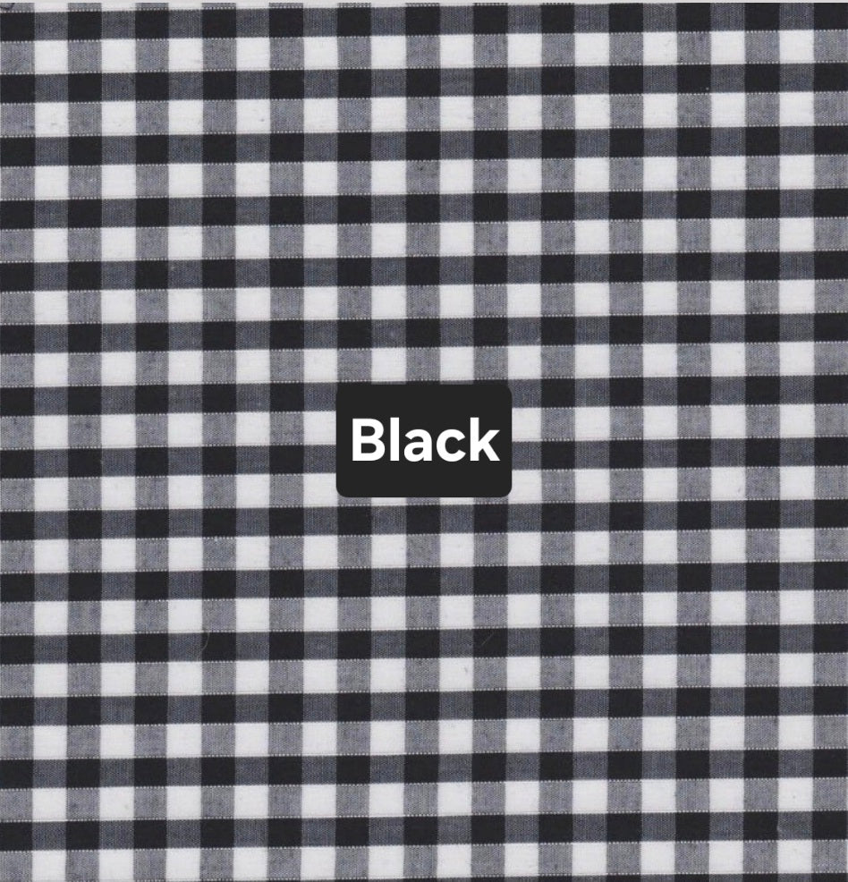 GINGHAM SCRUNCHIES