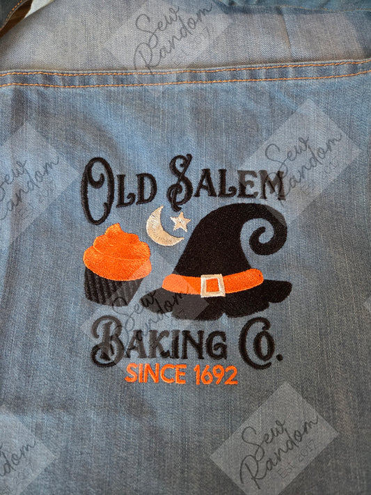 OLD SALEM EMBROIDERED APRON