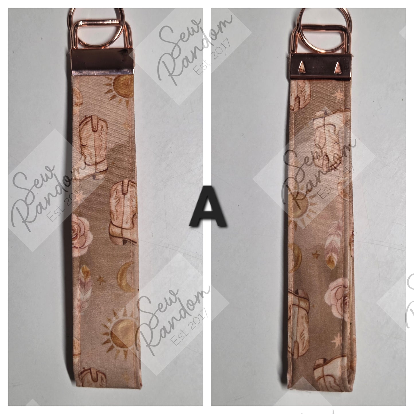 DESERT ROSE WRISTLET KEYRING