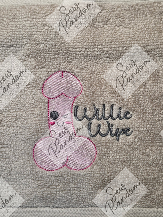 WILLIE WIPE NOVELTY WASH CLOTH